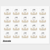 Zamzam Water Wildflower Nikah Moslim Bruiloft Vierkante Sticker (Vel)