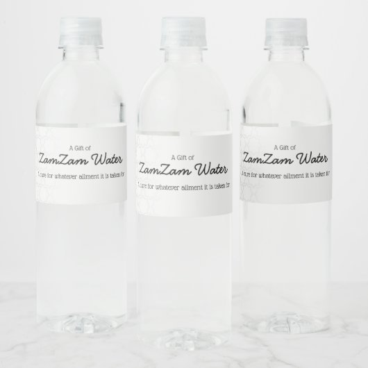 ZamZam Waterflesetiket Waterfles Etiket (Flessen)