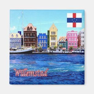 zAN005 WILLEMSTAD, Nederlandse Antillen, Fridge Magneet