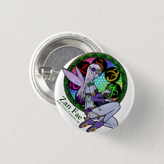 Zan Fae (#5) Ronde Button 3,2 Cm (Voorkant /achterkant)