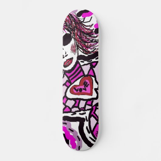 Zan Hanhof Anime Girl Skateboard (Voorkant)