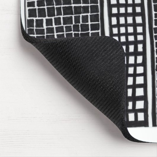 Zan in de stad Mousepad Muismat (Hoek)