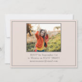 zan princess schattige roze meisjesfoto kaart (Achterkant)