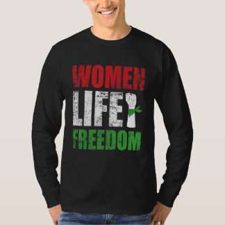 Zan Zendegi Azadi Persian Woman Life Freedom Hand T-shirt