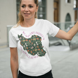 Zan Zendegi Azadi | Perzisch Gift Roze T-shirt