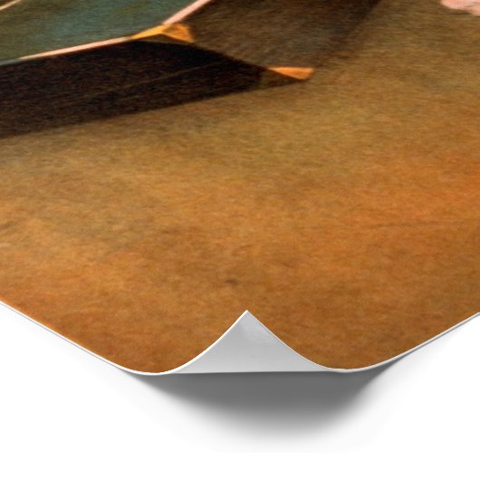 Zan Zig predikt met konijn en roos Poster (Hoek)