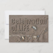 Zand 1 Viering van het Leven Memorial Service Kaart (Voorkant)