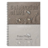 Zand 1 Viering van het redactionele hoofdboek van  Notitieboek (Voorkant)