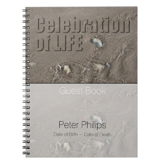 Zand 1 Viering van het redactionele hoofdboek van  Notitieboek (Voorkant)