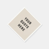 Zand Aangepaste offerte Gepersonaliseerde uw offer Servet (Hoek)