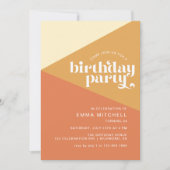 Zand Aarde Tonen | Moderne Retro Stijl Verjaardag Kaart (Voorkant)