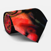 Zand Abstract Stropdas (Opgerold)