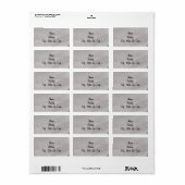Zand Adresetiketten Etiket (Full Sheet)