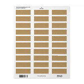 Zand-and-strand_paper_beACH SAND BROWN TAN PA Etiket (Full Sheet)