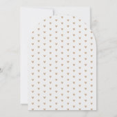 Zand Boho Minimalistische Gebogen Babyfeestje Kaart (Achterkant)