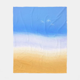 Zand, branding en lucht fleece deken