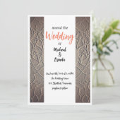 Zand Bruiloft Uitnodigingen (Staand voorkant)