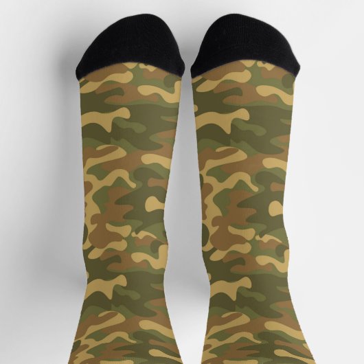 Zand Bruin Groen Camo Sokken (Top)