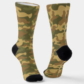 Zand Bruin Groen Camo Sokken (Gebogen)