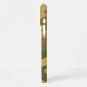 Zand Bruine Camo iPhone Hoesje (Linkerkant)