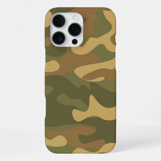 Zand Bruine Camo iPhone Hoesje (Achterkant)