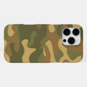 Zand Bruine Camo iPhone Hoesje (Achterkant horizontaal)