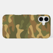 Zand Bruine Camo iPhone Hoesje (Achterkant horizontaal)