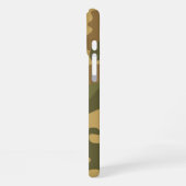 Zand Bruine Camo iPhone Hoesje (Linkerkant)