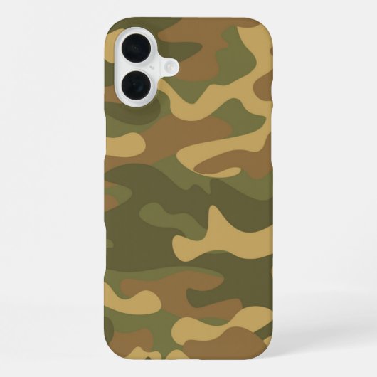 Zand Bruine Camo iPhone Hoesje (Achterkant)