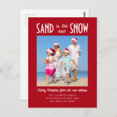 Zand de nieuwe aankondiging van de Rode Beweging v Briefkaart (Voorkant / Achterkant)