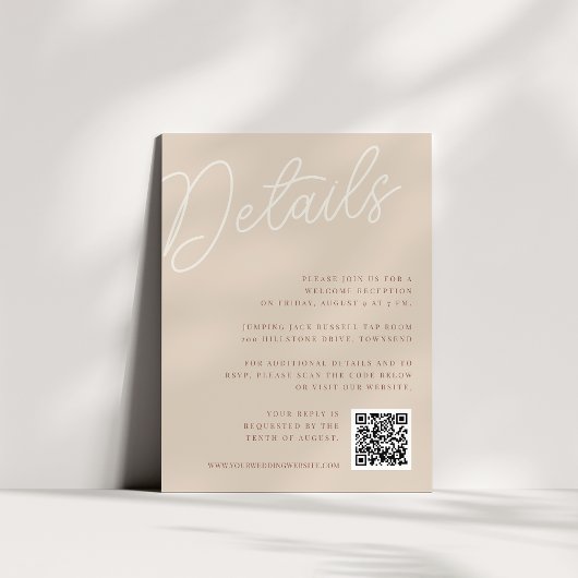 Zand | Details over het script All-in-One watermer Informatiekaartje