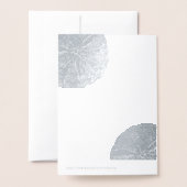 Zand Dollar Abstracte Seashells Beach Bruiloft Bla Folie Kaarten (Met envelop)