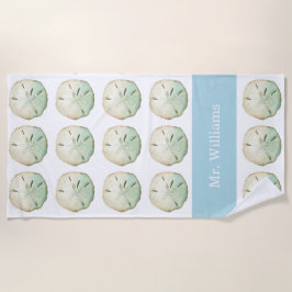 Zand Dollar Beach Aangepaste Mr. Naam Strandlaken