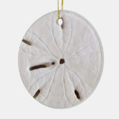 Zand Dollar Beach Coastal White Round Trendy 2020 Keramisch Ornament (Links)