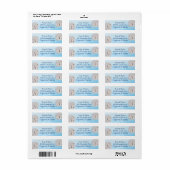 Zand dollar Beach Retouradres Labels (Full Sheet)