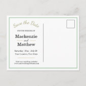 Zand Dollar Beach Save the Date Aankondigingskaart (Achterkant)