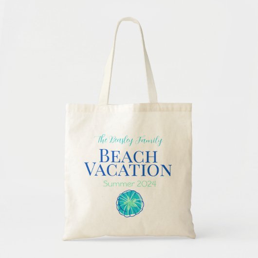 Zand Dollar Custom Beach Cruise Reunion Vakantie Tote Bag (Voorkant)