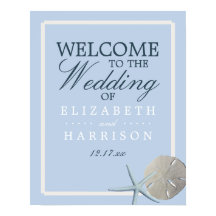 Zand Dollar en Starfish Beach Bruiloft Welkom