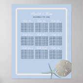 Zand Dollar en Starfish Beach Zitkaarten Poster (Voorkant)