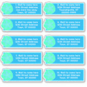 Zand Dollar Kunst Individuele Adres Mailing Labels (Voorkant)