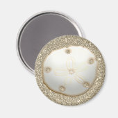 Zand dollar op strand met goudzand magneet (Voorkant / Achterkant)