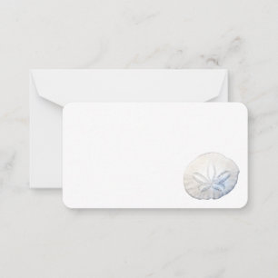 Zand Dollar Photo Flat Note Kaarten Notitiekaartje