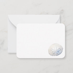 Zand Dollar Photo Flat Note Kaarten Notitiekaartje