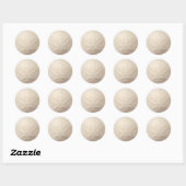 Zand Dollar Ronde Sticker (Vel)