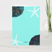 Zand Dollar Sea Shells Blauwgroen Abstract Strand  (Achterkant)