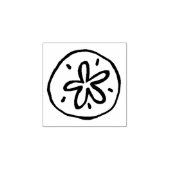 Zand Dollar Shell Ocean Beach Rubberstempel (Afrduk)