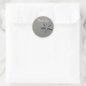 Zand Dollar Starfish Ocean Beach Dank u Ronde Sticker (Tas)