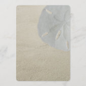 Zand Dollar Strand Blank Programma Fan Paper Programmakaart (Voorkant)