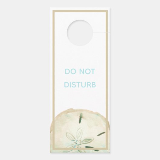 Zand Dollar Strand Bruiloft Net Getrouwd Favor Deurhanger (Achterkant)