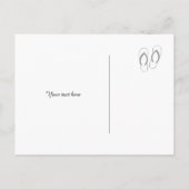 Zand dollar strand bruiloft opslaan van de datum k aankondigingskaart (Achterkant)